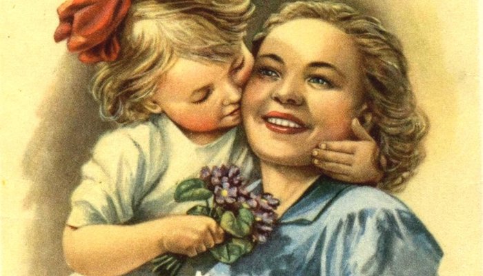 Открытки с 8 марта детские