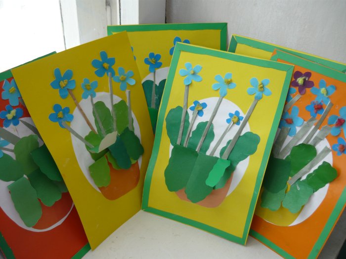 Праздничная открытка рисунок