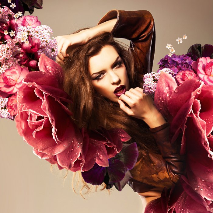 Фотосессия с цветами