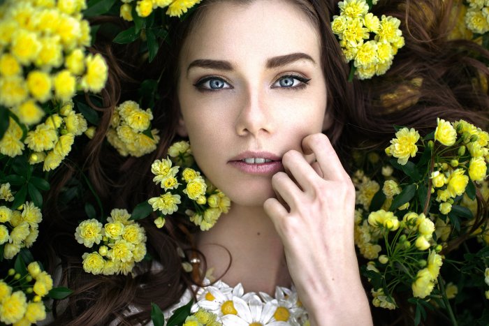 Фотосессия с цветами