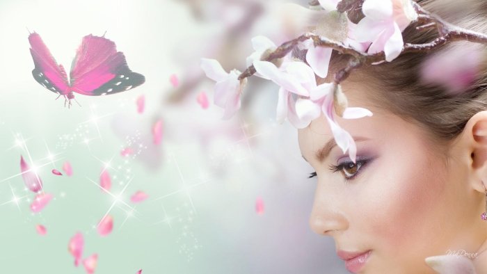 Ава красивая женщина Весна