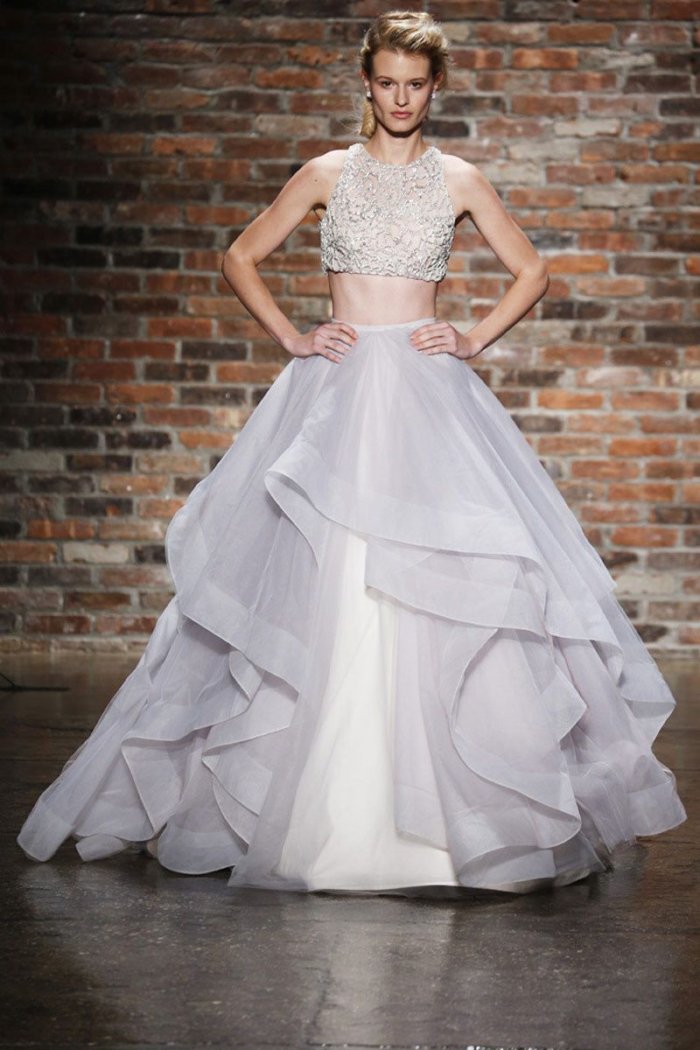 Свадебное платье топ и юбка