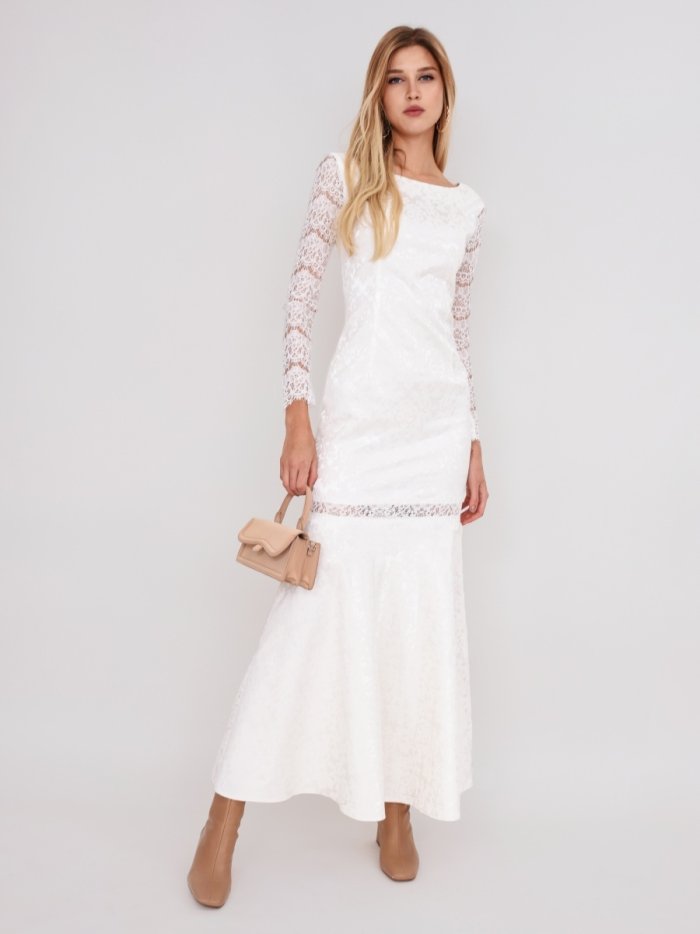Платье из жаккарда