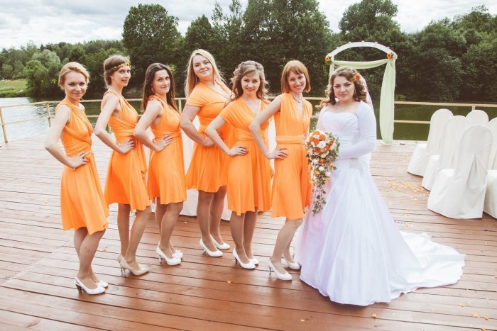 Платья подружек невесты 2021 Лавандовые