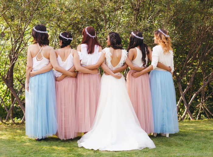 Юбки на свадьбу для подружек невесты