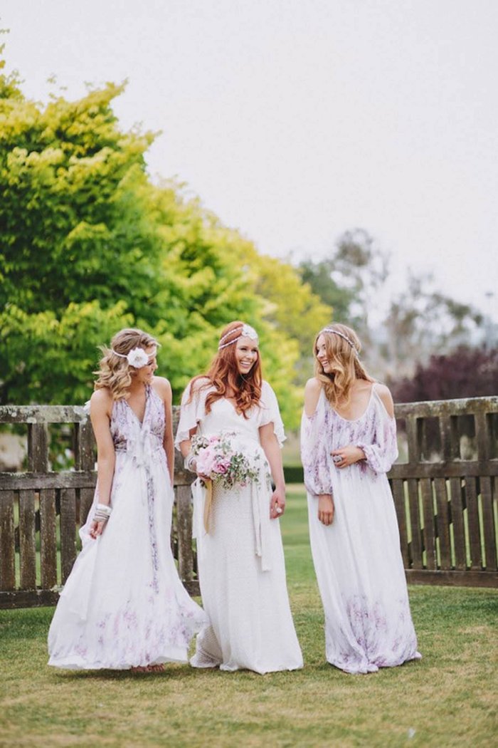 Свадьба в стиле бохо подружки невесты