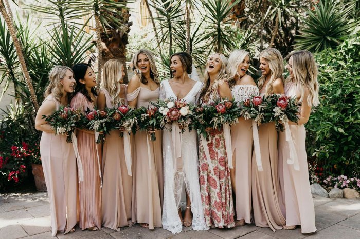 Подруги невесты в стиле бохо