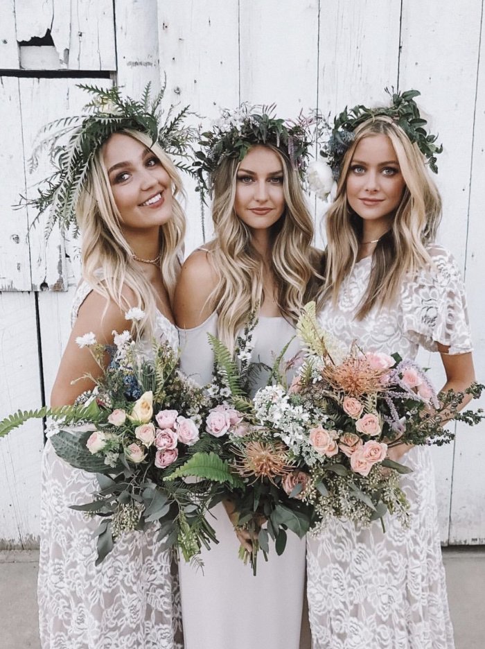 Свадьба в стиле бохо подружки невесты