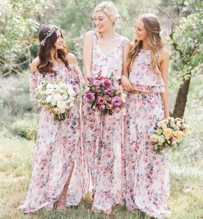 Свадьба бохо подружки невесты