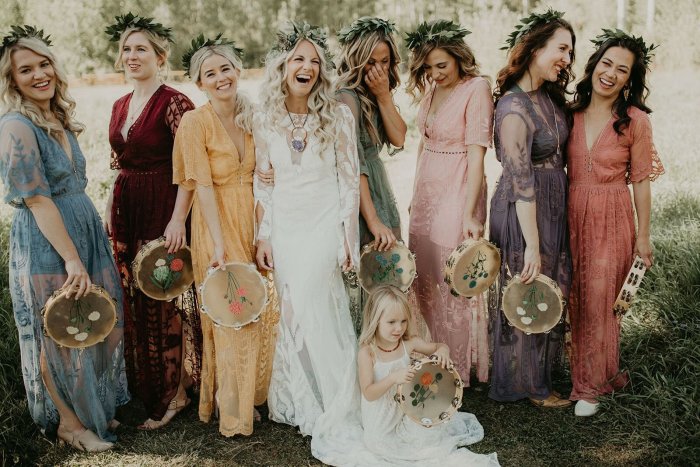 Свадьба бохо подружки невесты