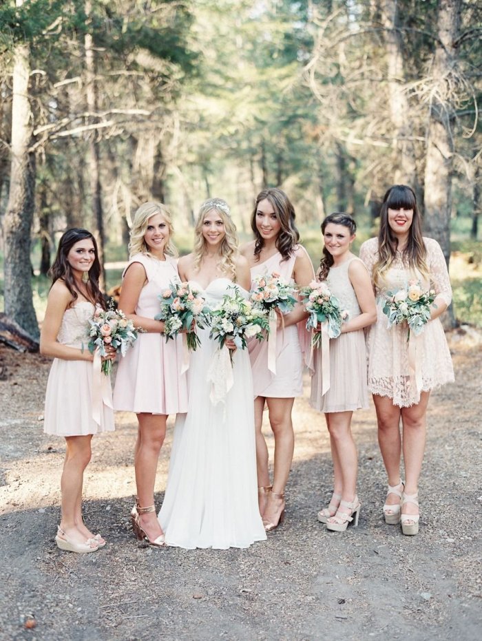 Свадьба рустик подружки невесты