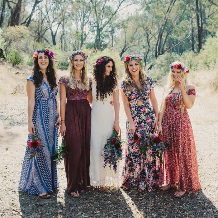 Свадьба бохо подружки невесты