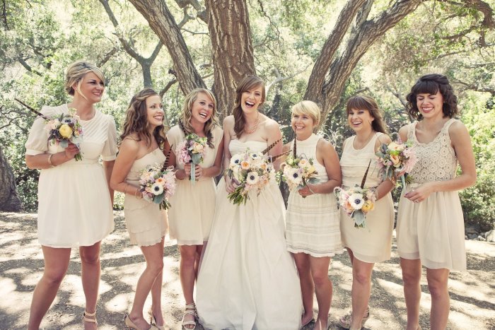 Свадьба рустик подружки невесты