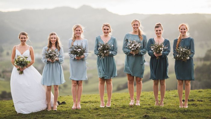 Платье подружки невесты в стиле рустик