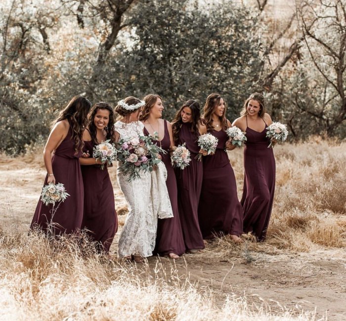 Свадьба рустик подружки невесты
