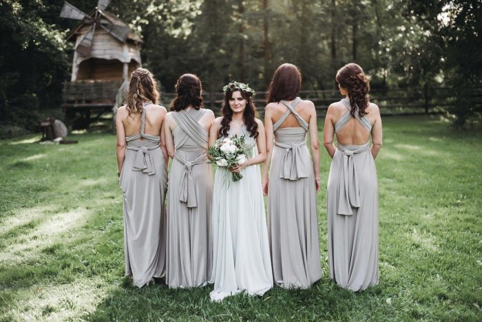 Свадьба в стиле рустик подружки невесты