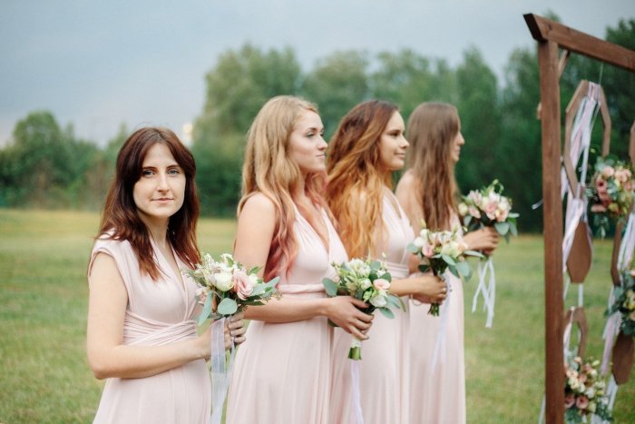 Свадьба рустик подружки невесты