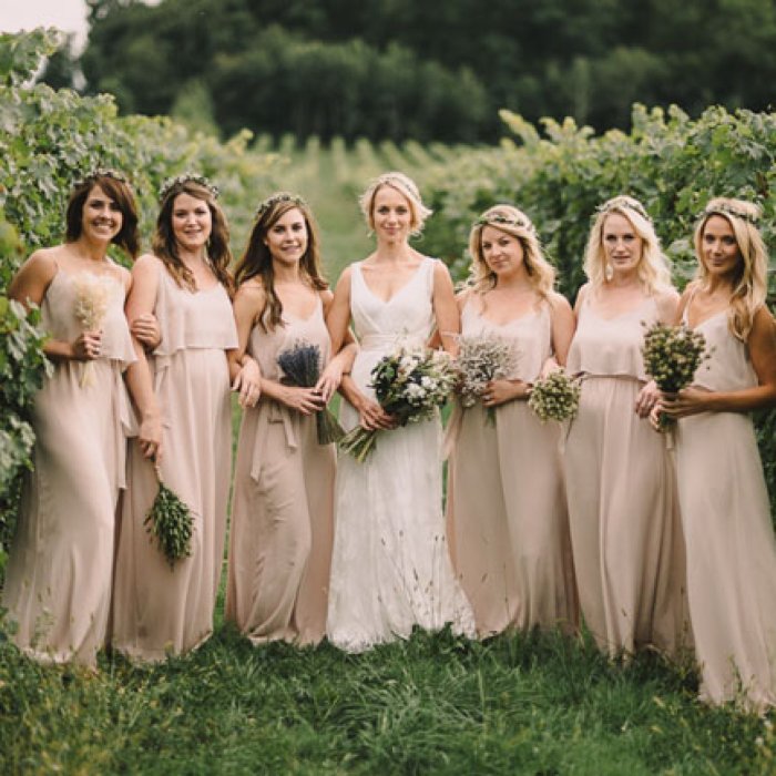Свадьба рустик подружки невесты