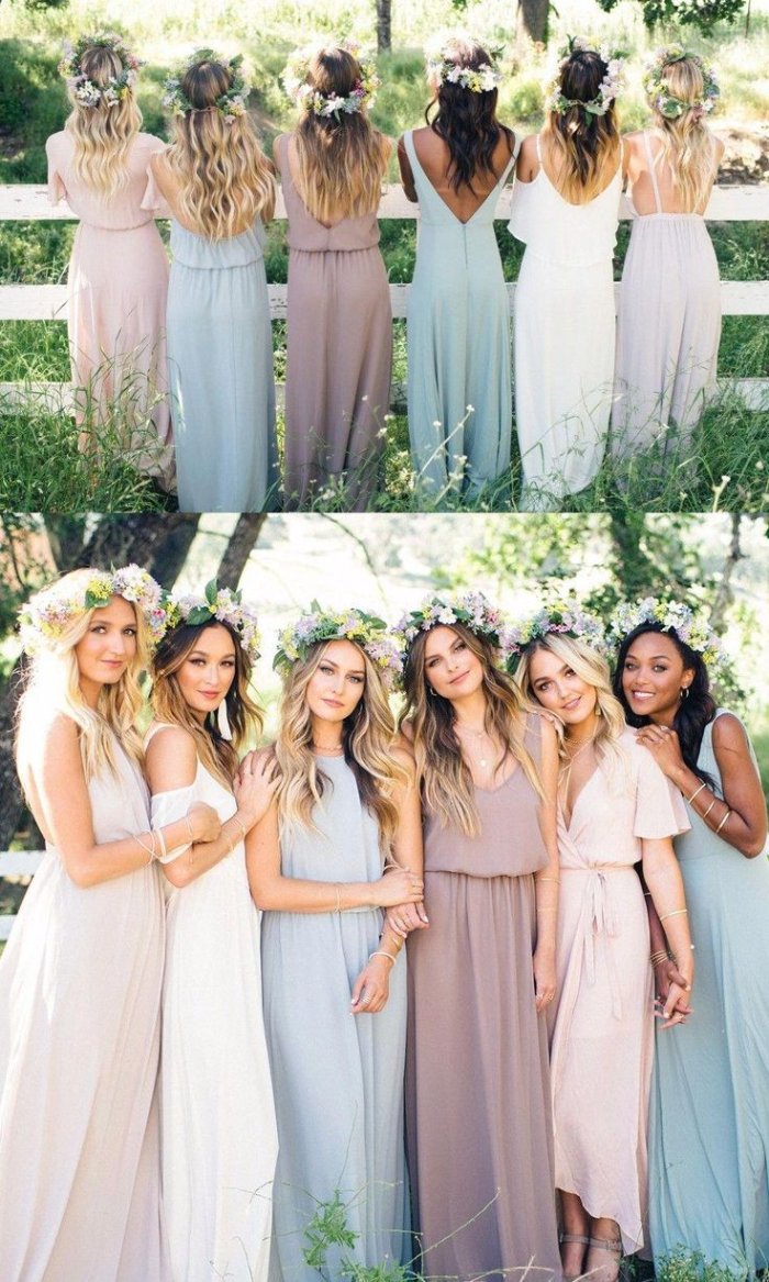 Рустик платья подружек