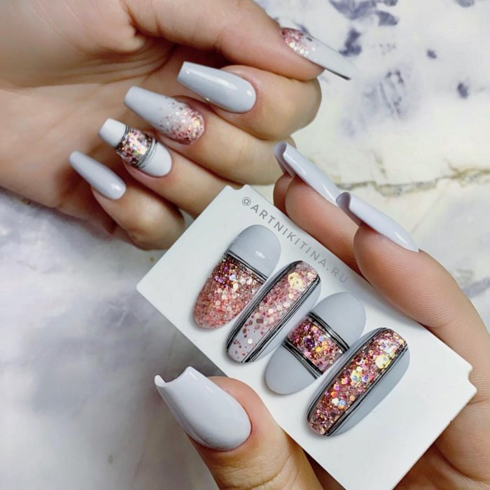 Маникюр с бабочками