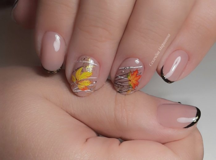 Осенний маникюр 2021 модные