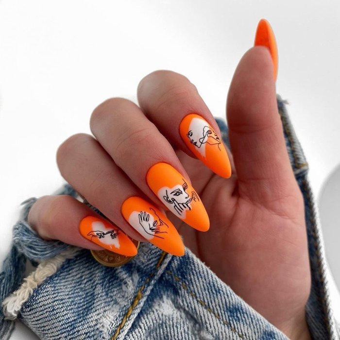 Осенний маникюр 2021