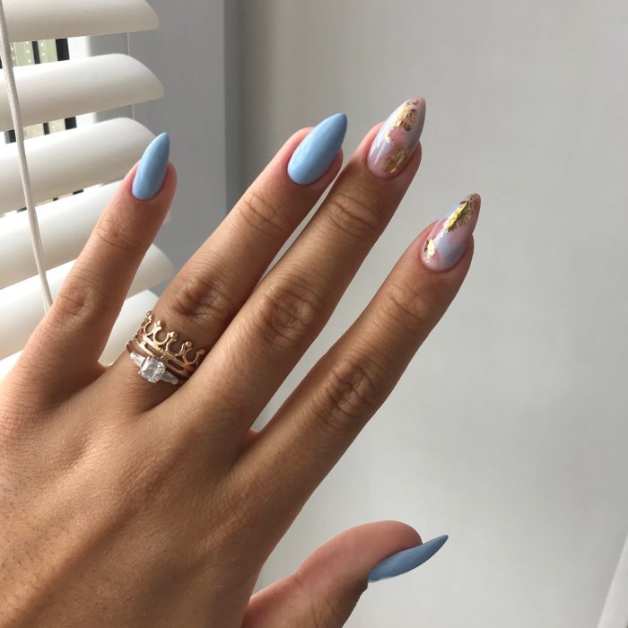 Модный маникюр на длинные ногти