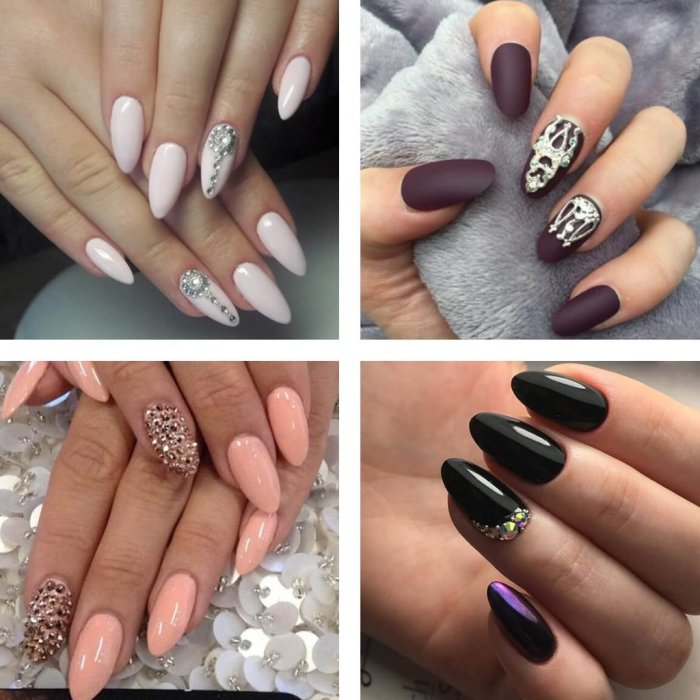 Нежный маникюр на длинные ногти