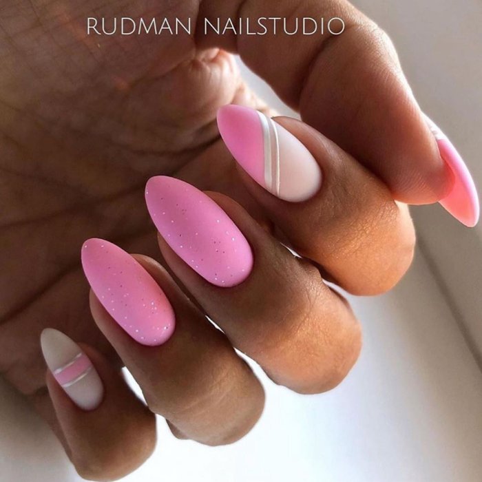 Френч маникюр но балерину