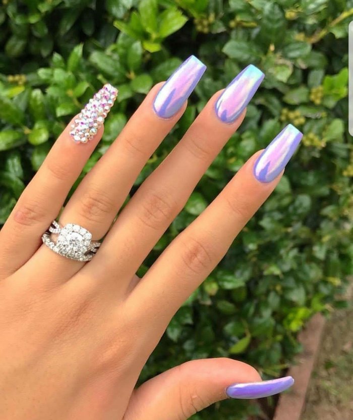 Маникюр на длинные