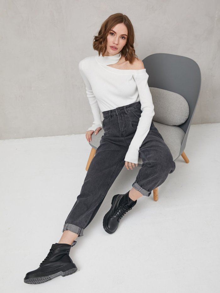 Джинсы мом Глория джинс