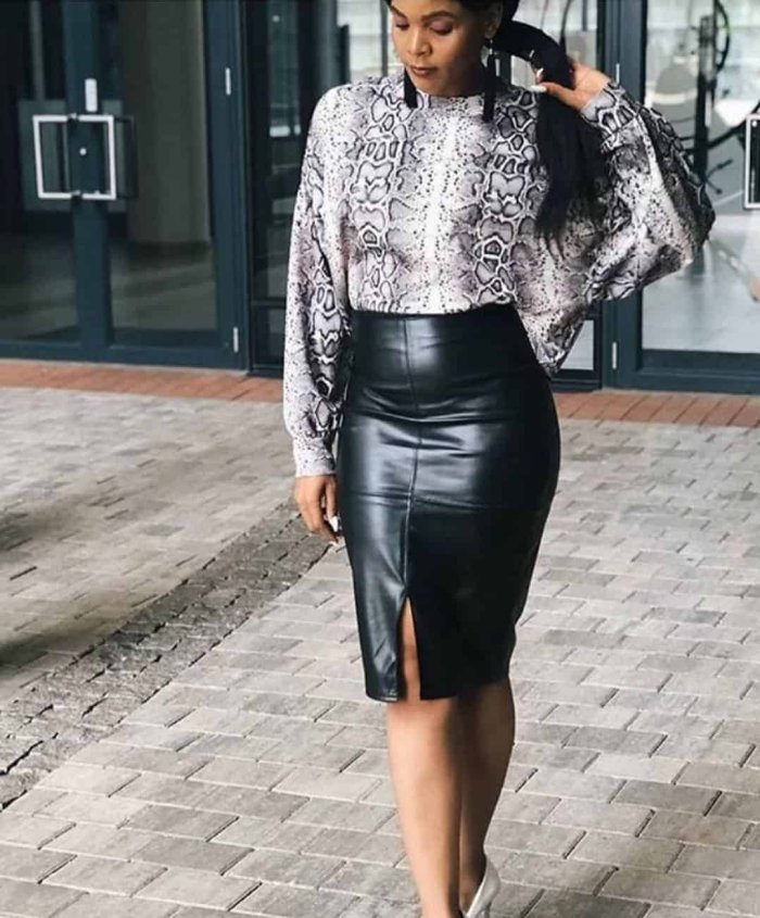 Образы с короткой черной юбкой