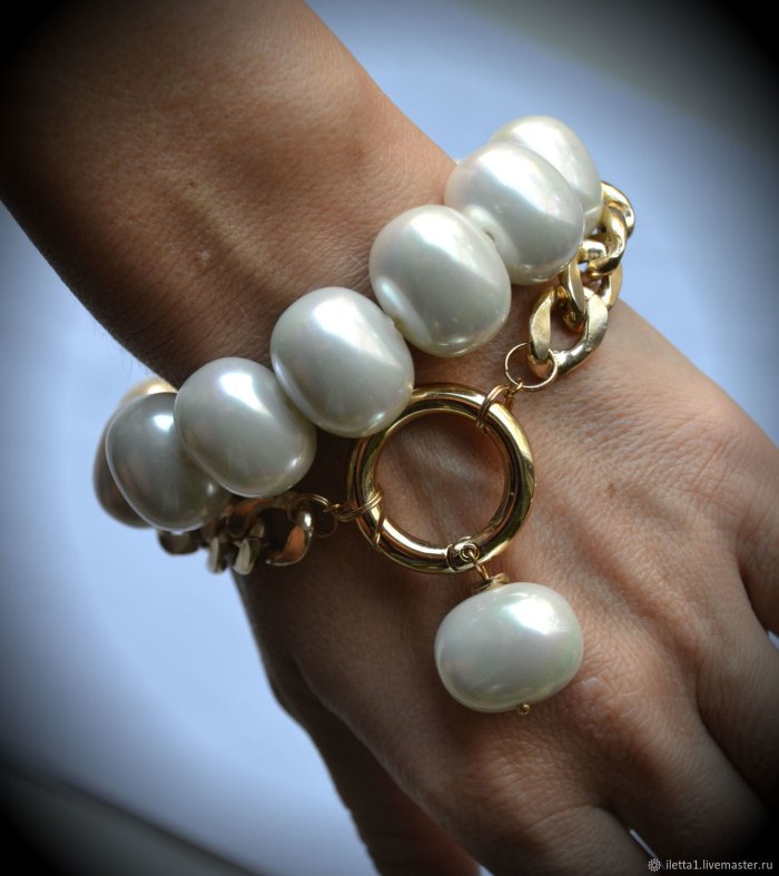 Бижутерия браслеты с жемчугом