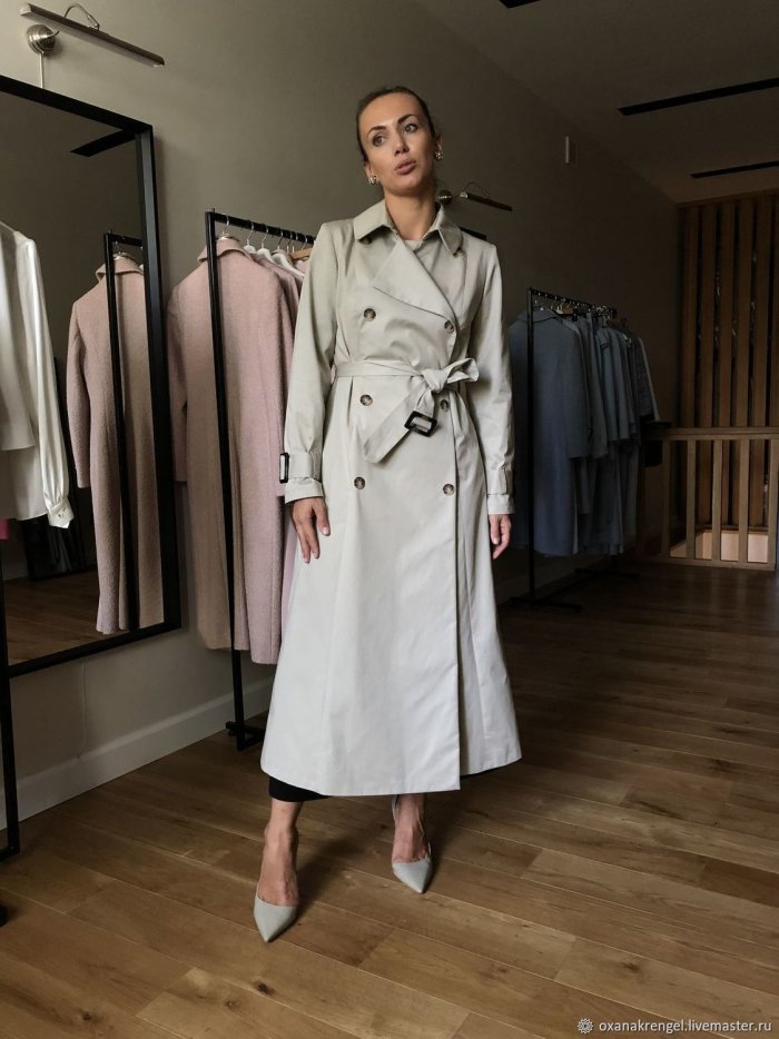 Элегантный плащ женский