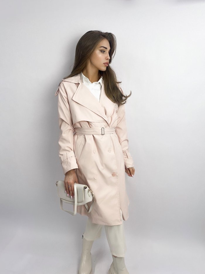 Тренч Зара женский бежевый