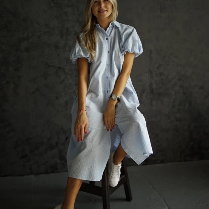 Летнее платье рубашка