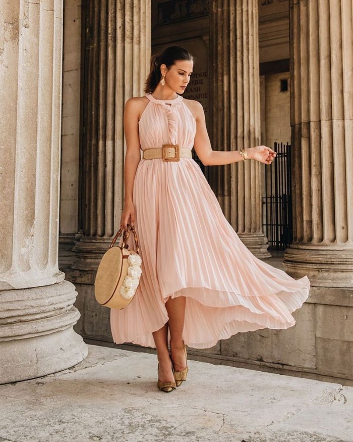 Платье на бретелях Армани шелк