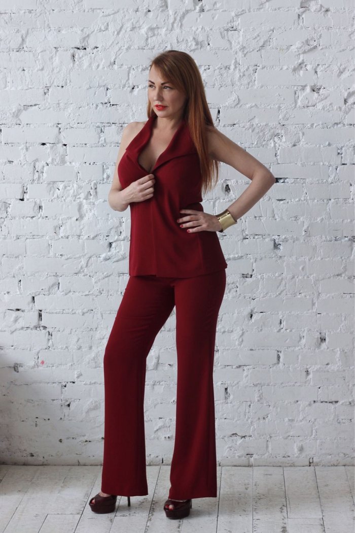 Летний брючный костюм женский