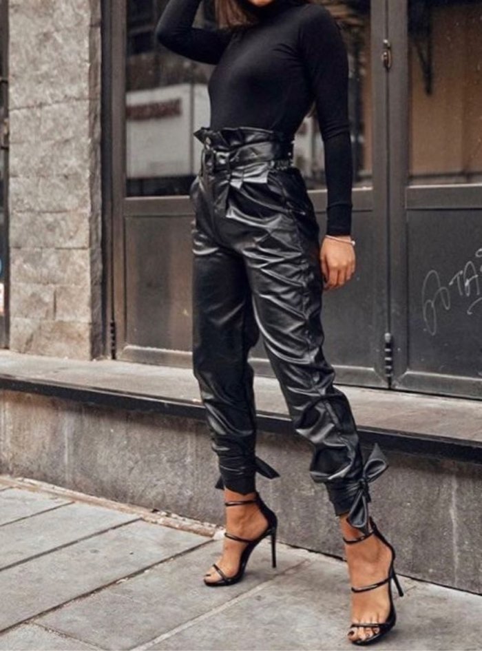 Кожаные штаны 2021 тренд