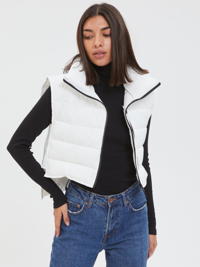 Жилет длинный с ремнем