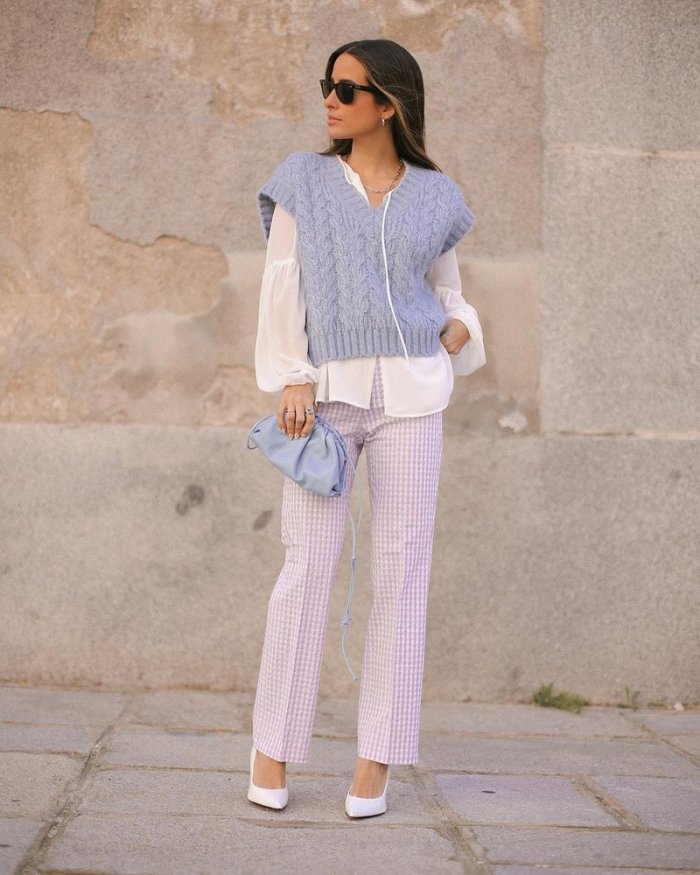 Вязаный жилет 2022 тренд