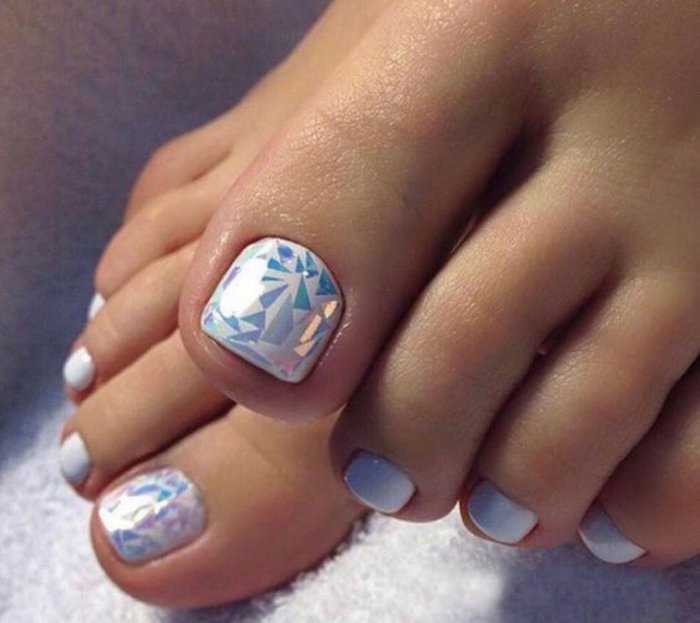 Педикюр на короткие ногти