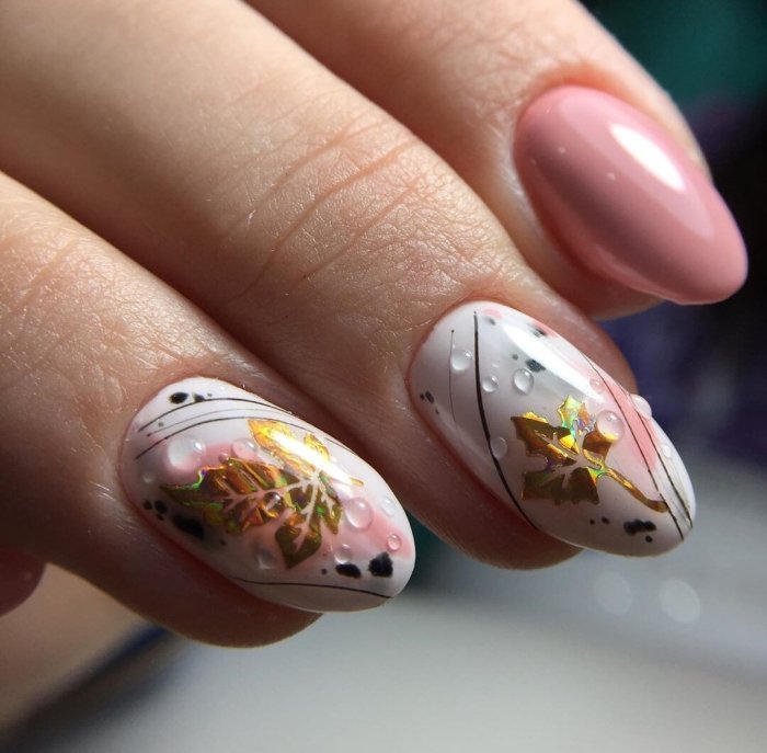Красивый осенний маникюр 2020