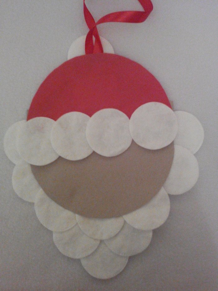 Поделки из ватных дисков на новый год