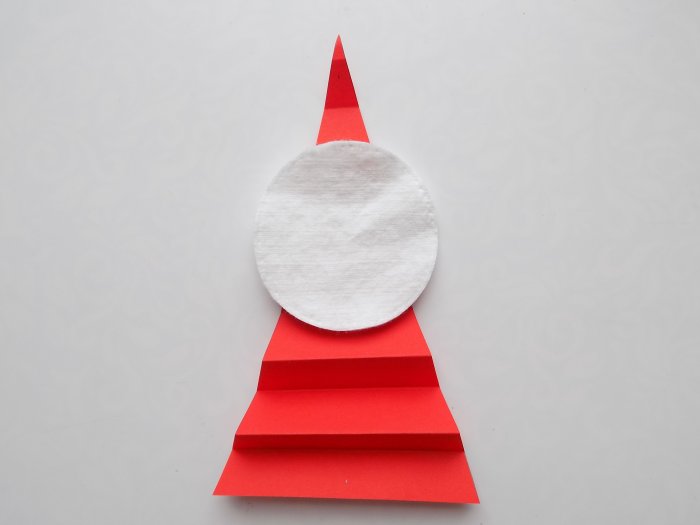 Дед Мороз из цветной бумаги