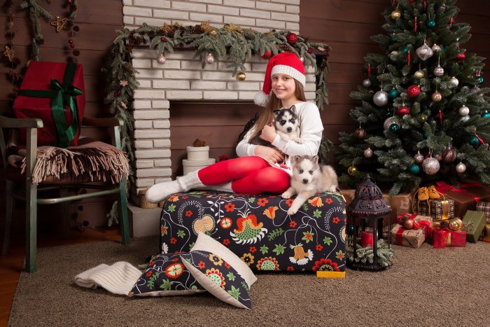 Новогодняя фотосессия в студии