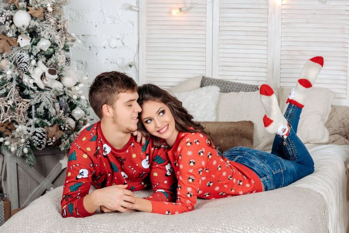 Мужская Новогодняя фотосессия в студии