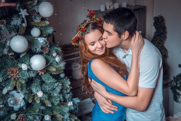 Новогодняя фотосессия в студии