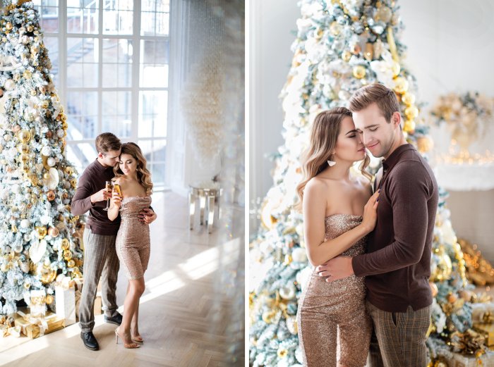 Зимняя фотосессия в студии