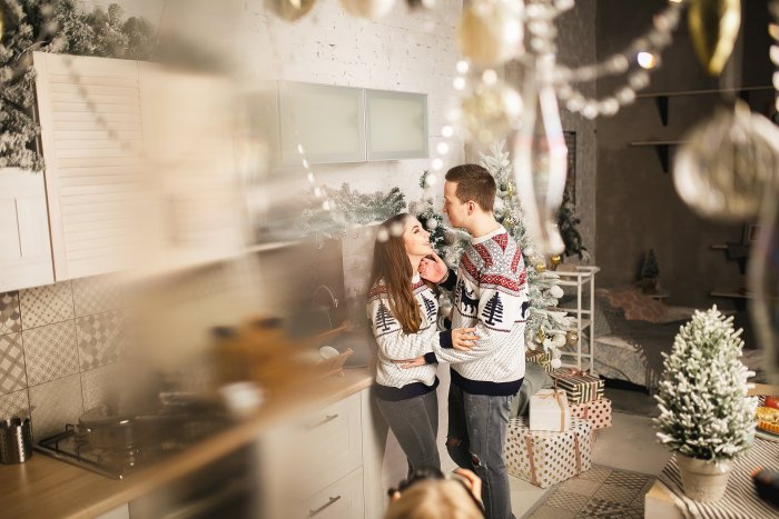 Новогодняя лав стори в студии